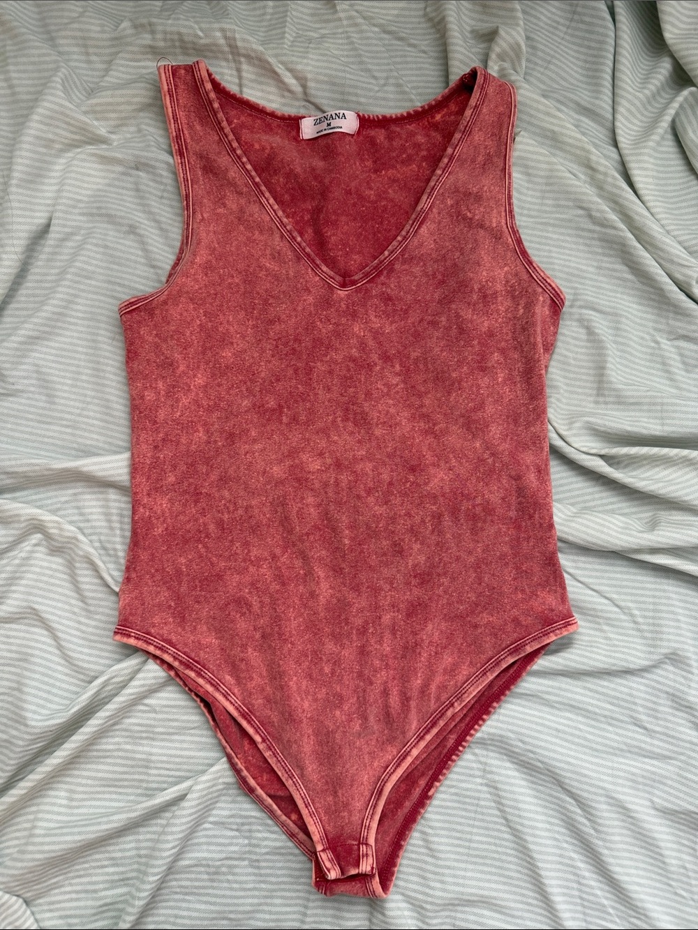Zenana acid washed body suit